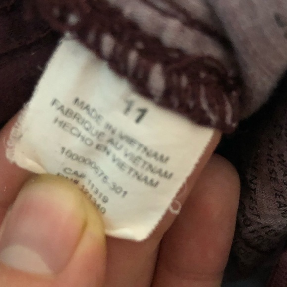 Bergundy High waist Jegging - Picture 4 of 5